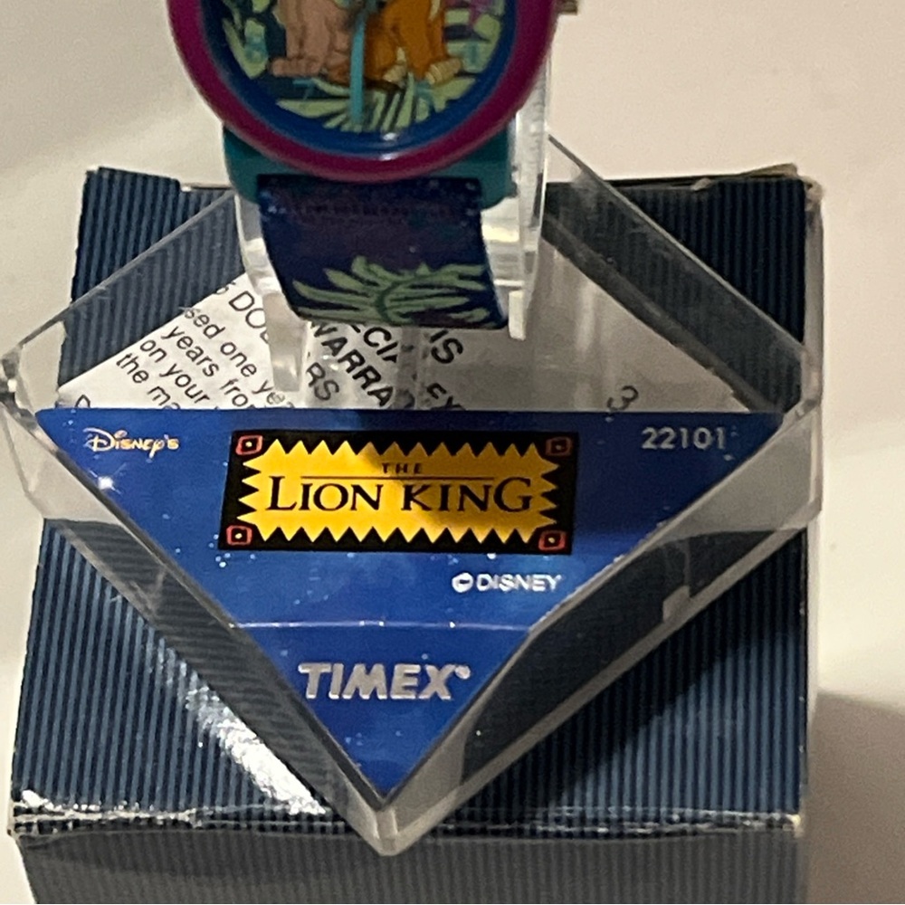 Vintage 90s Timex Disney Watch LION KING Simba & Nala  ~Analog~New In Box - Picture 4 of 8
